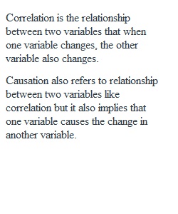 Correlation vs. Causation